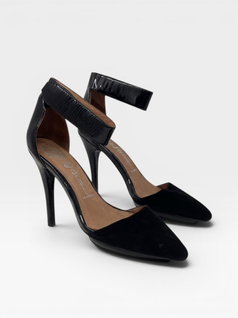Jeffrey Campbell Solitaire Heel in Black Suede Size 8